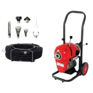 Power drain cleaner machine