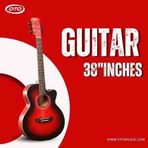 Premium 38 inch guitar for beginners and travelers compact st