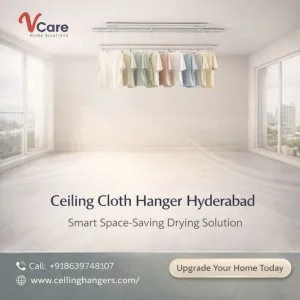 Ceiling cloth hanger in hyderabad smart drying solution