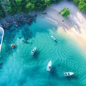 Tropical island getaway