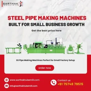 Pipe making machine manufacturer supplier in india sarthak t