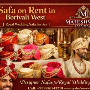 Wedding pagdi rent in borivali west royal safa service