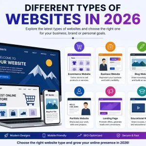 Different types of websites in 2026