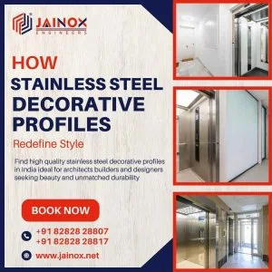 Stainless steel decorative profiles for elegant interiors jain