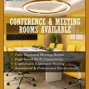 Modern corporate meeting rooms for rent in prime locations