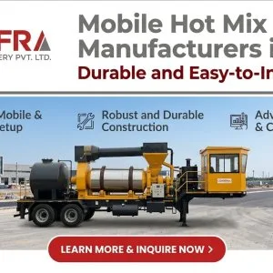 Mobile hot mix plant manufacturers in india durable and easyt