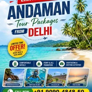 Limited offer andaman tour packages from delhi 91 9090484850