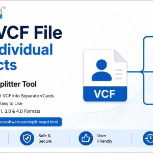 Split and separate contacts from one vcf file