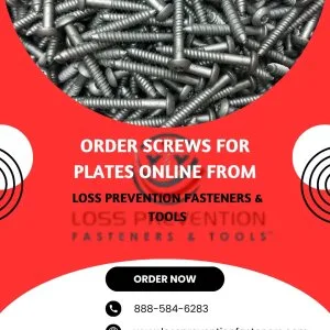 Order screws for plates online from loss prevention fasteners