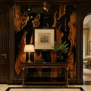 Marble floor tile for luxurious interior flooring