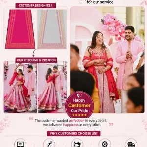 Custom lehenga designs with perfection