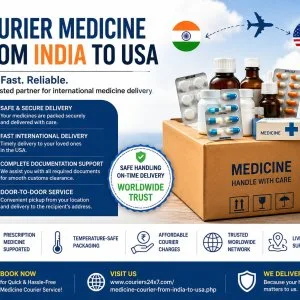 Courier medicine from india to usa