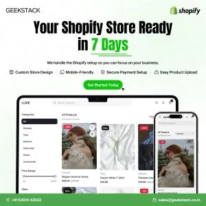 Custom shopify development company in coimbatore geekstack