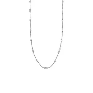 Buy 18 karat white gold chain for spring season elegant diamon