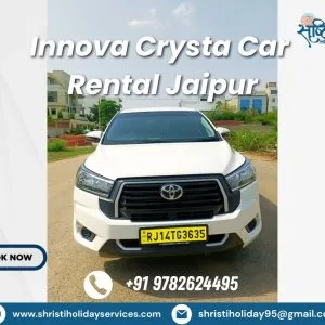 Book innova crysta on rent jaipur at best price