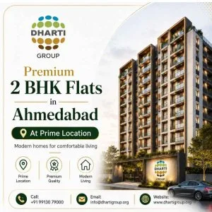 Premium 2 bhk flats in ahmedabad at prime location dharti grou