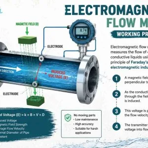 Electromagnetic flow meter working principle explained clearly