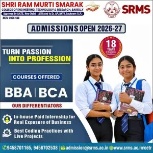 Bca admission 2026 in bareilly best bca college at srms cetr