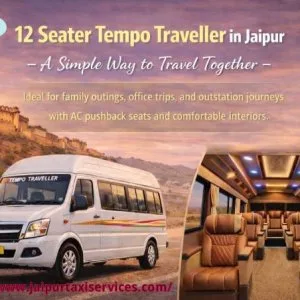 Tempo traveller on rent in jaipur affordable group travel ja