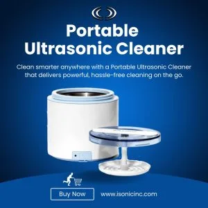 Portable ultrasonic cleaner