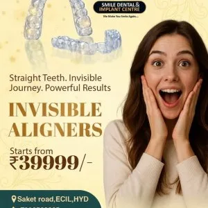 Unhappy with metal braces switch to invisalign at smile dental