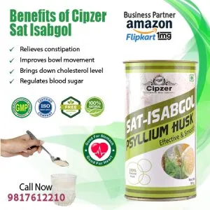 Cipzer care sat isabgol powder 50 gm for healthy digestion