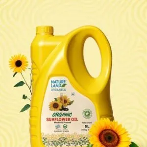 Nature land organics organic sunflower oil 5l