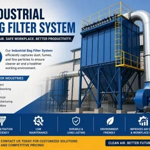 Industrial bag filter system