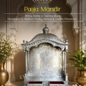 Silver crafted temple