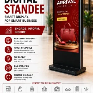 43 inch digital touch standee by saipur