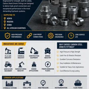 Carbon steel ermeto fittings
