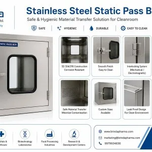Buy steel static pass box for cleanrooms at best price