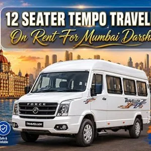 Luxury tempo traveller on rent for family group tours