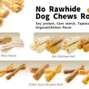 No rawhide dog chews