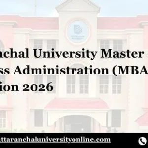 Uttaranchal university master of business administration (mba) a