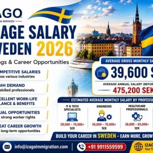 What is the average salary in sweden in 2026
