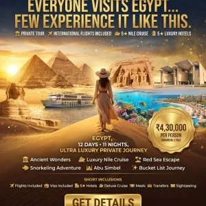 Egypt 12 days 11 nights ultra luxury private journey