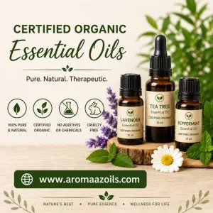 Certified organic essential oils
