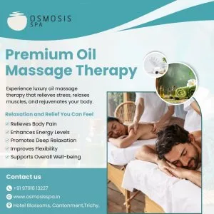 Massage centre trichy for relaxing oil massage