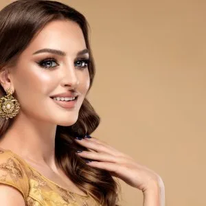 Premium gold earrings
