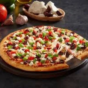 Hot crispy thin crust pizza made fresh daily
