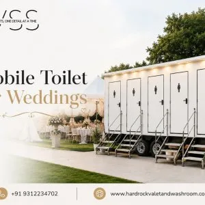 Mobile toilet for weddings hardrock delhi event service