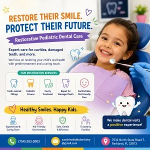 Restore little smiles with gentle pediatric dental care