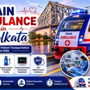 Fully icu equipped train ambulance service in kolkata