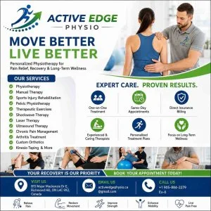 Physiotherapy clinic in richmond hill active edge physio