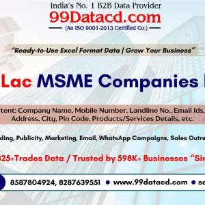 3 lac msme companies database in india get free sample now