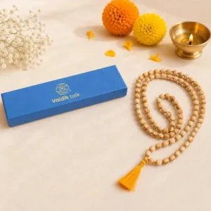 Sacred tulsi mala handmade prayer beads for chanting
