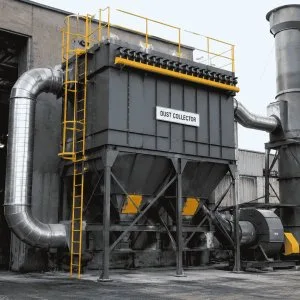 High performance dust collector for foundry