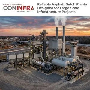 Reliable asphalt batch plants designed for large scale