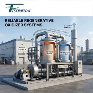 Reliable regenerative oxidizer systems for industrial